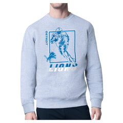 Detroit Lions Starter Player Grid Pullover Sweatshirt - Heather Gray - NFL