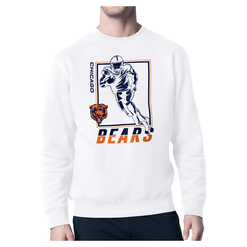 Chicago Bears Starter Player Grid Pullover Sweatshirt - White - NFL