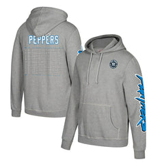 Julius Peppers Carolina Panthers Name & Number Pullover Hoodie – Heather Gray - Mitchell & Ness