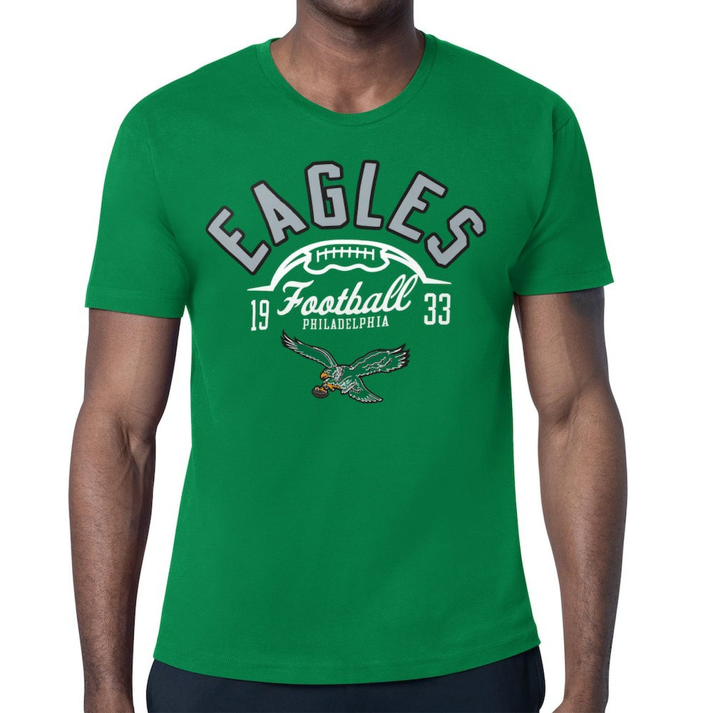 Philadelphia Eagles Starter Half Ball Retro Logo T-Shirt - Kelly Green - NFL