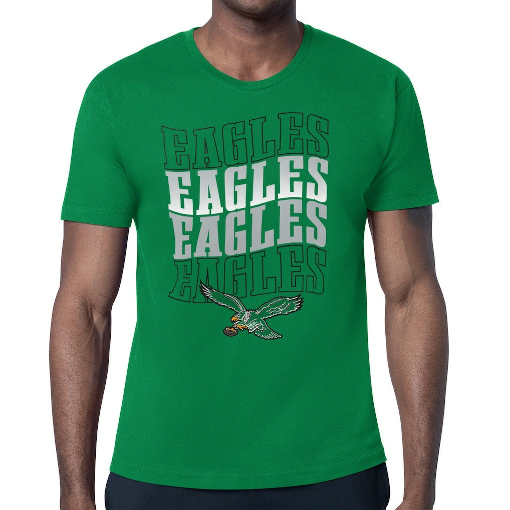 Philadelphia Eagles Starter Stacked Retro Logo T-Shirt - Kelly Green - NFL