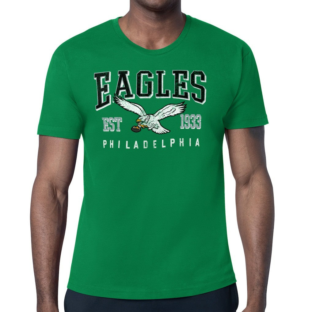 Philadelphia Eagles Starter Distressed Retro Logo T-Shirt - Kelly Green - NFL