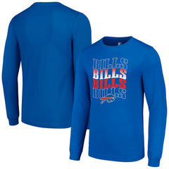 Buffalo Bills Starter Team Name Graphic Long Sleeve T-Shirt - Royal - NFL