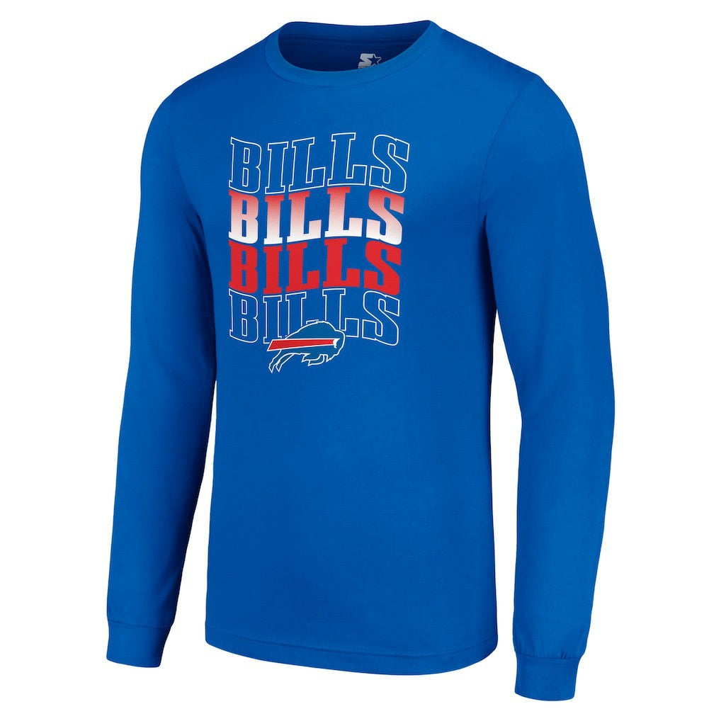 Buffalo Bills Starter Team Name Graphic Long Sleeve T-Shirt - Royal - NFL