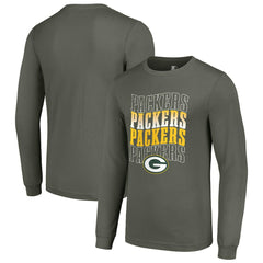 Green Bay Packers Starter Team Name Graphic Long Sleeve T-Shirt - Olive - NFL
