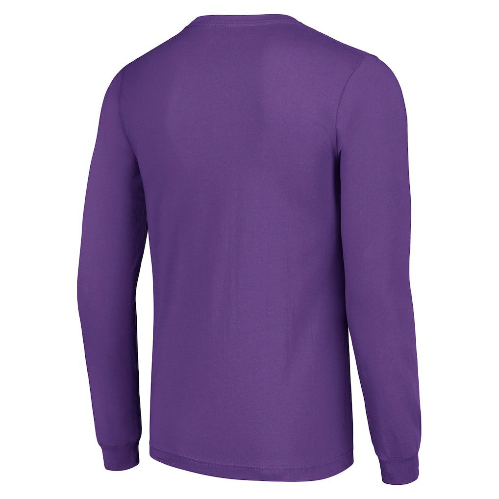 Minnesota Vikings Starter Team Name Graphic Long Sleeve T-Shirt - Purple - NFL