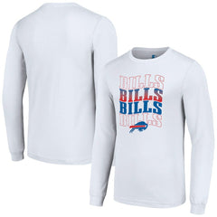 Buffalo Bills Starter Team Name Graphic Long Sleeve T-Shirt - White - NFL