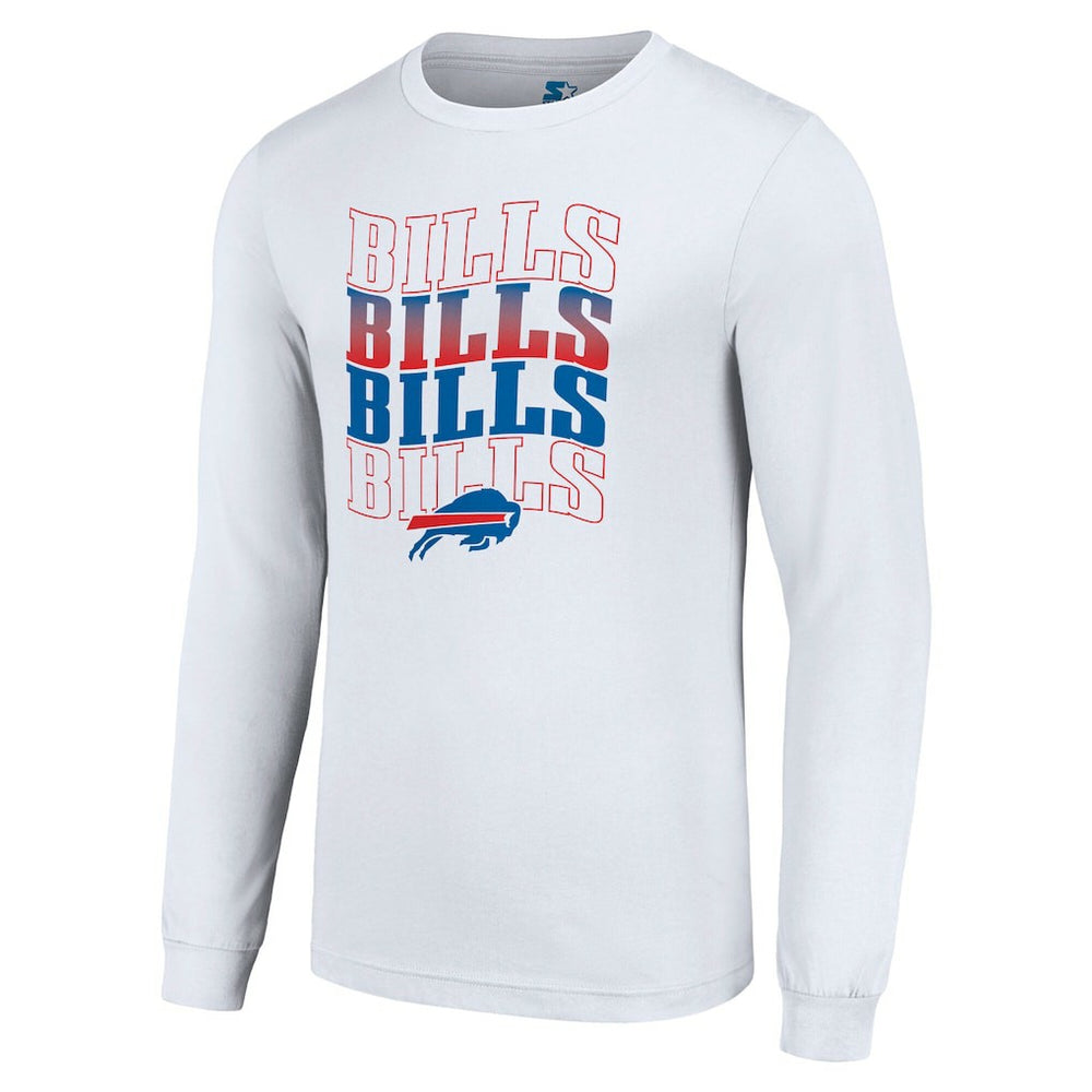 Buffalo Bills Starter Team Name Graphic Long Sleeve T-Shirt - White - NFL