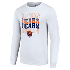 Chicago Bears Starter Team Name Graphic Long Sleeve T-Shirt - White - NFL