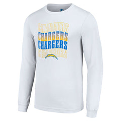 Los Angeles Chargers Starter Team Name Graphic Long Sleeve T-Shirt - White - NFL