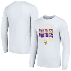 Minnesota Vikings Starter Team Name Graphic Long Sleeve T-Shirt - White - NFL