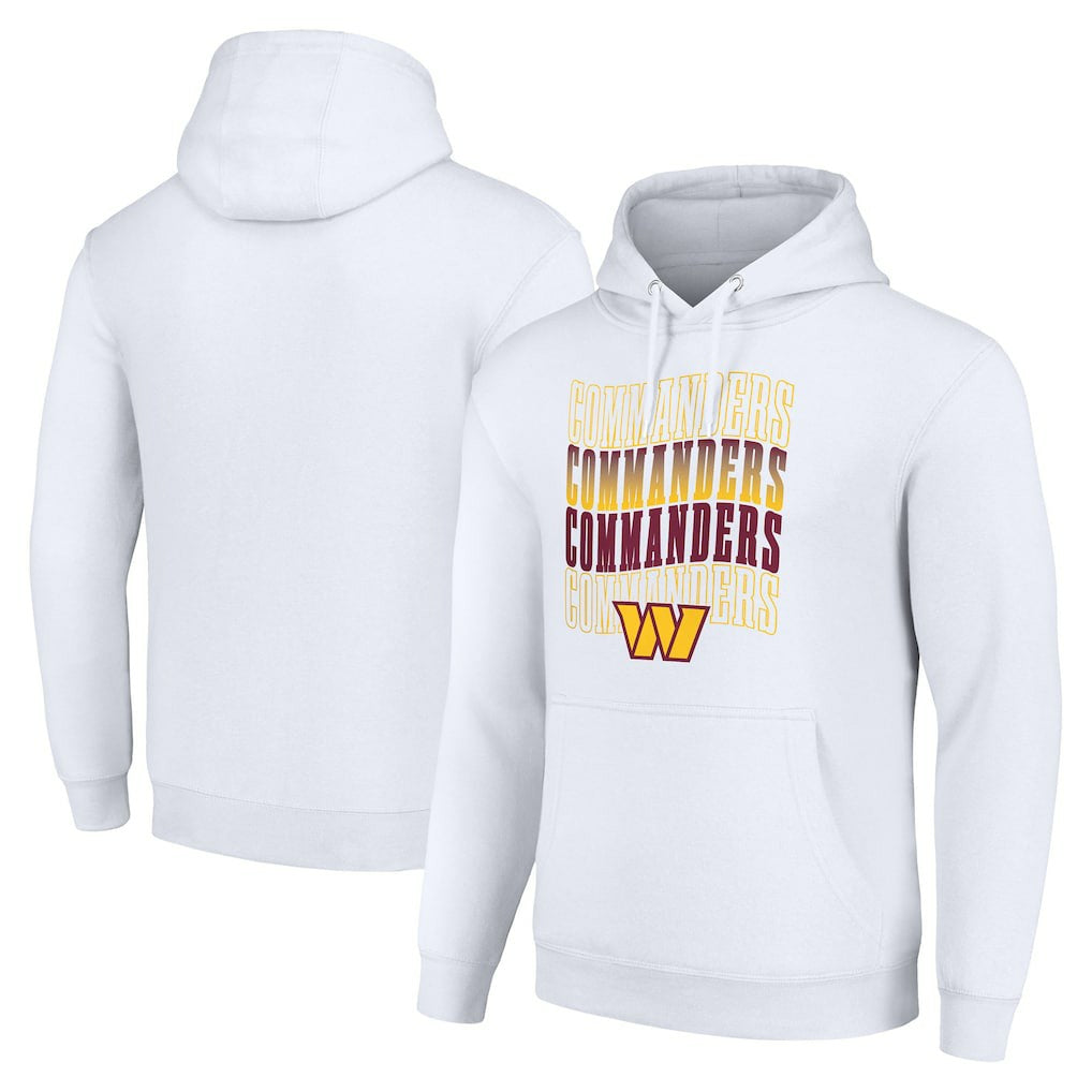 Washington Commanders Starter Four Team Name Logo Fleece Pullover Hoodie - White - NFL