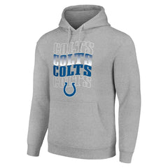 Indianapolis Colts Starter Four Team Name Logo Fleece Pullover Hoodie - Heather Gray - NFL