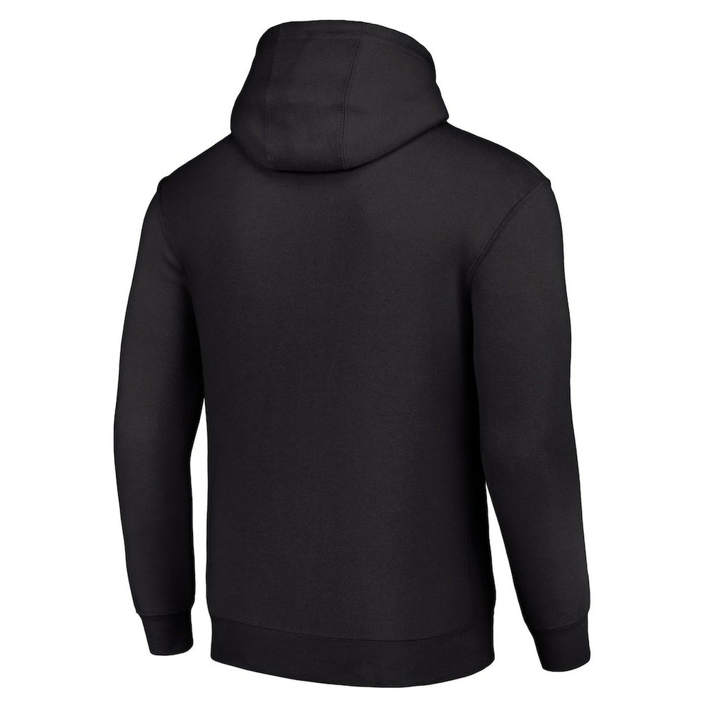 Minnesota Vikings Starter Four Team Name Logo Fleece Pullover Hoodie - Black - NFL