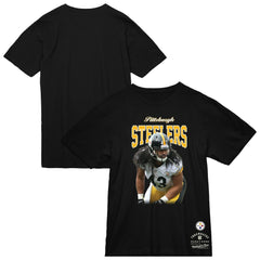 Troy Polamalu Pittsburgh Steelers Sideline Retired Player T-Shirt - Black - Mitchell & Ness
