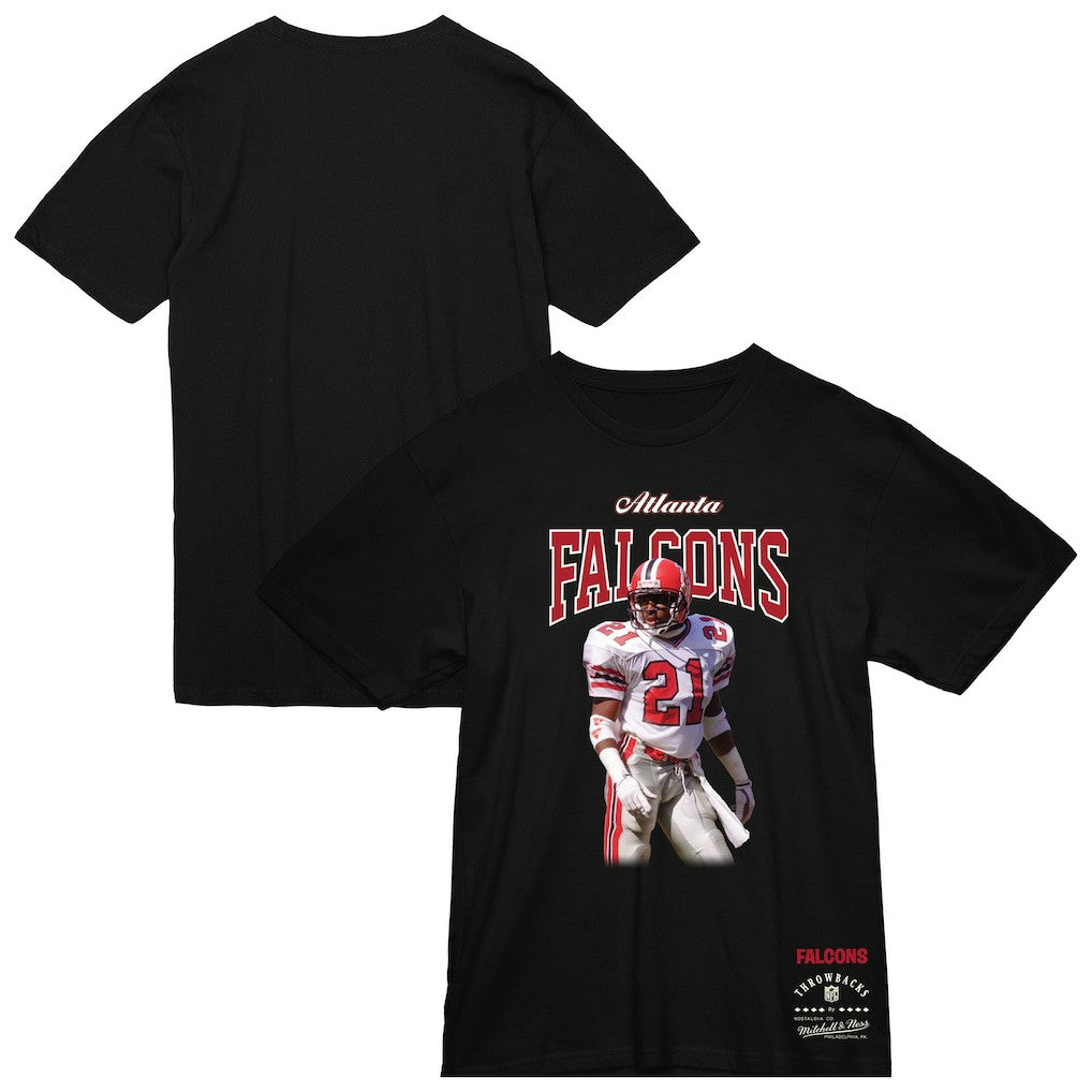 Deion Sanders Atlanta Falcons Sideline Retired Player T-Shirt - Black - Mitchell & Ness