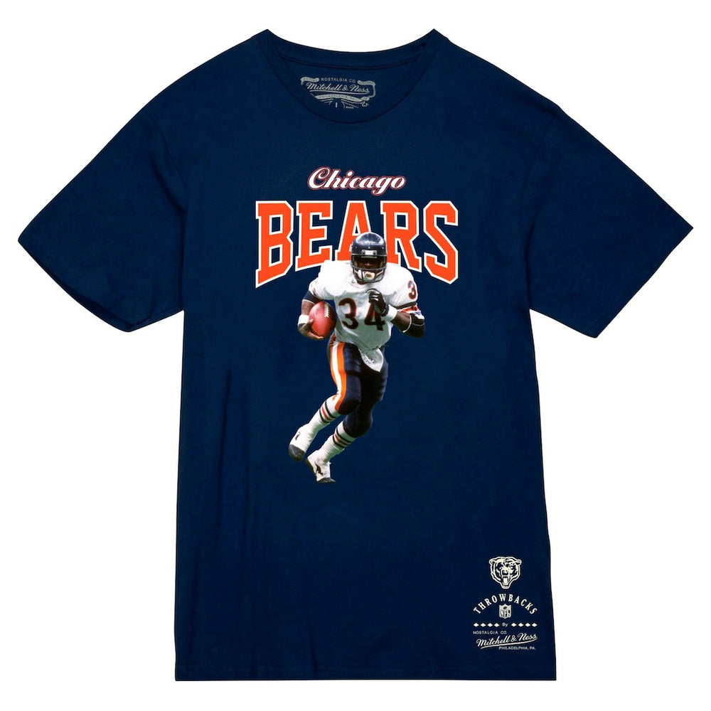 Walter Payton Chicago Bears Sideline Retired Player T-Shirt - Navy - Mitchell & Ness