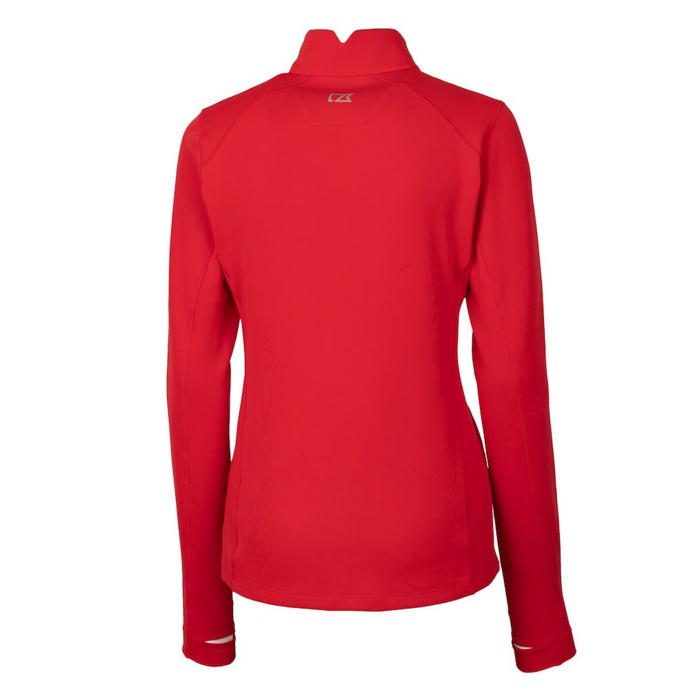 Buffalo Bills Cutter & Buck Women's Traverse Stretch Quarter-Zip Pullover Top - Red - NFL