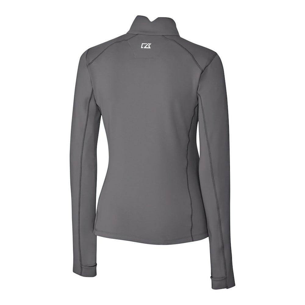 Buffalo Bills Cutter & Buck Women's Traverse Stretch Quarter-Zip Pullover Top - Gray - NFL