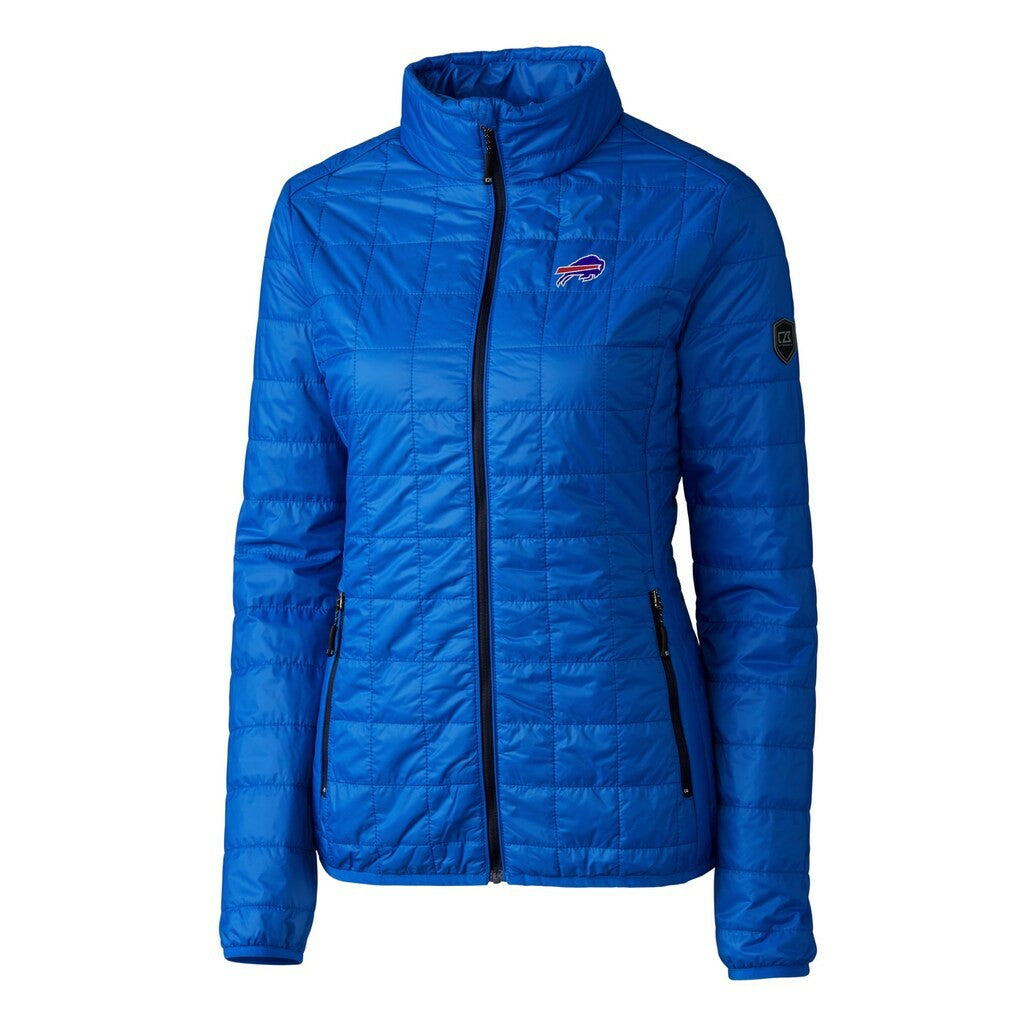 Buffalo Bills Cutter & Buck Women's Rainier PrimaLoft Eco Insulated Full-Zip Puffer Jacket - Royal - NFL