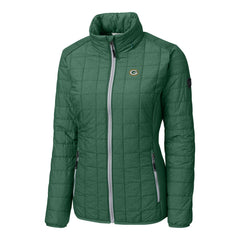 Green Bay Packers Cutter & Buck Women's Rainier PrimaLoft Eco Insulated Full-Zip Puffer Jacket - Green - NFL