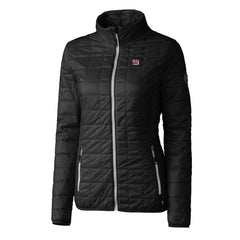 New York Giants Cutter & Buck Women's Rainier PrimaLoft Eco Insulated Full-Zip Puffer Jacket - Black - NFL