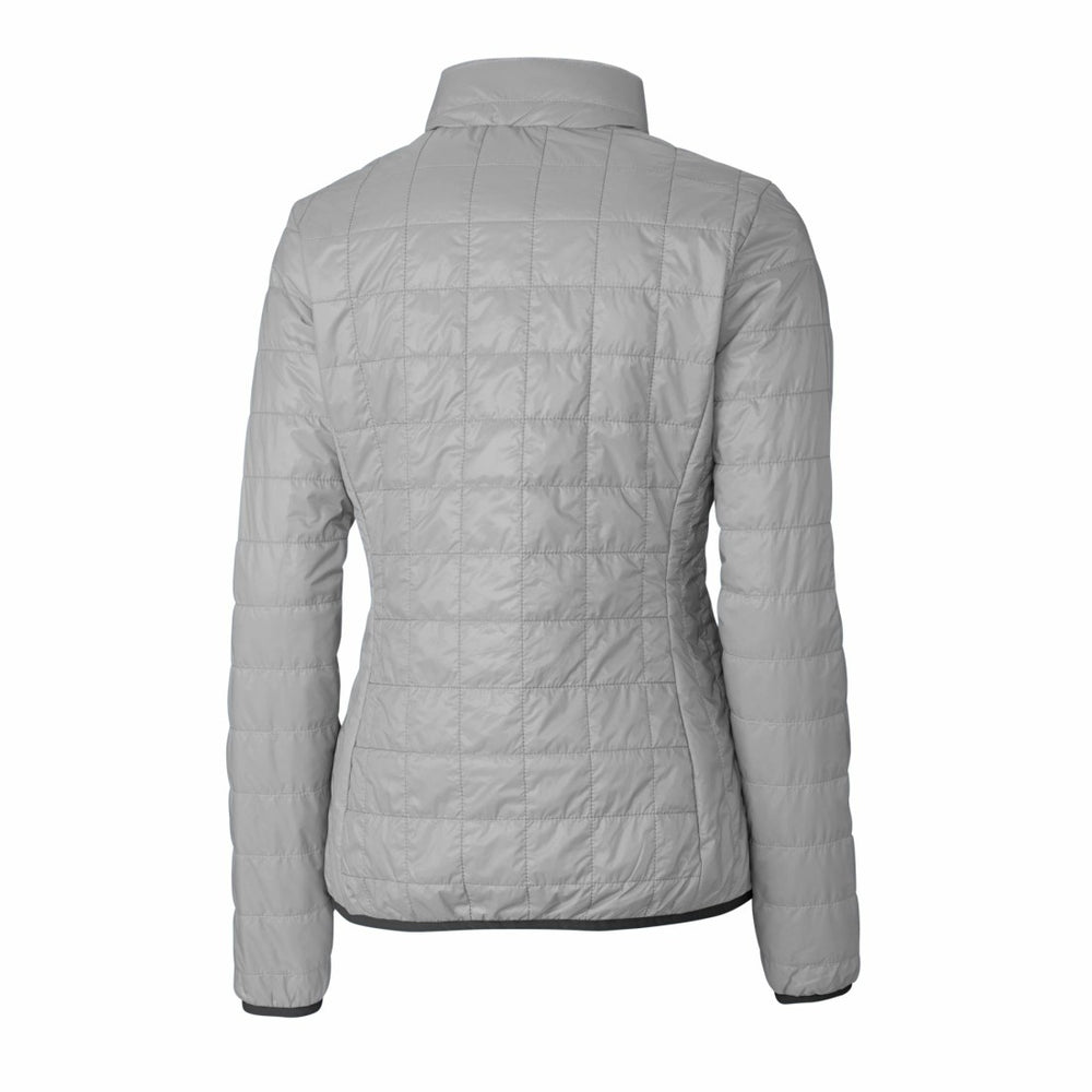 Detroit Lions Cutter & Buck Women's Rainier PrimaLoft Eco Insulated Full-Zip Puffer Jacket - Gray - NFL