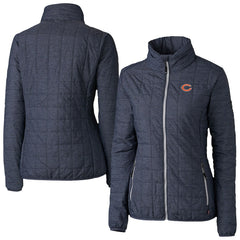Chicago Bears Cutter & Buck Women's Rainier PrimaLoft Eco Insulated Full-Zip Puffer Jacket - Navy - NFL