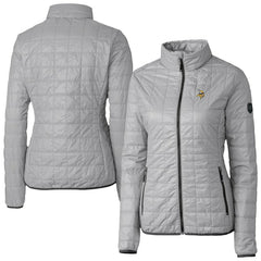Minnesota Vikings Cutter & Buck Women's Rainier PrimaLoft Eco Insulated Full-Zip Puffer Jacket - Gray - NFL