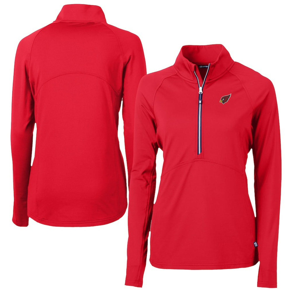 Arizona Cardinals Cutter & Buck Women's Adapt Eco Knit Stretch Recycled Half-Zip Pullover Top - Cardinal - NFL