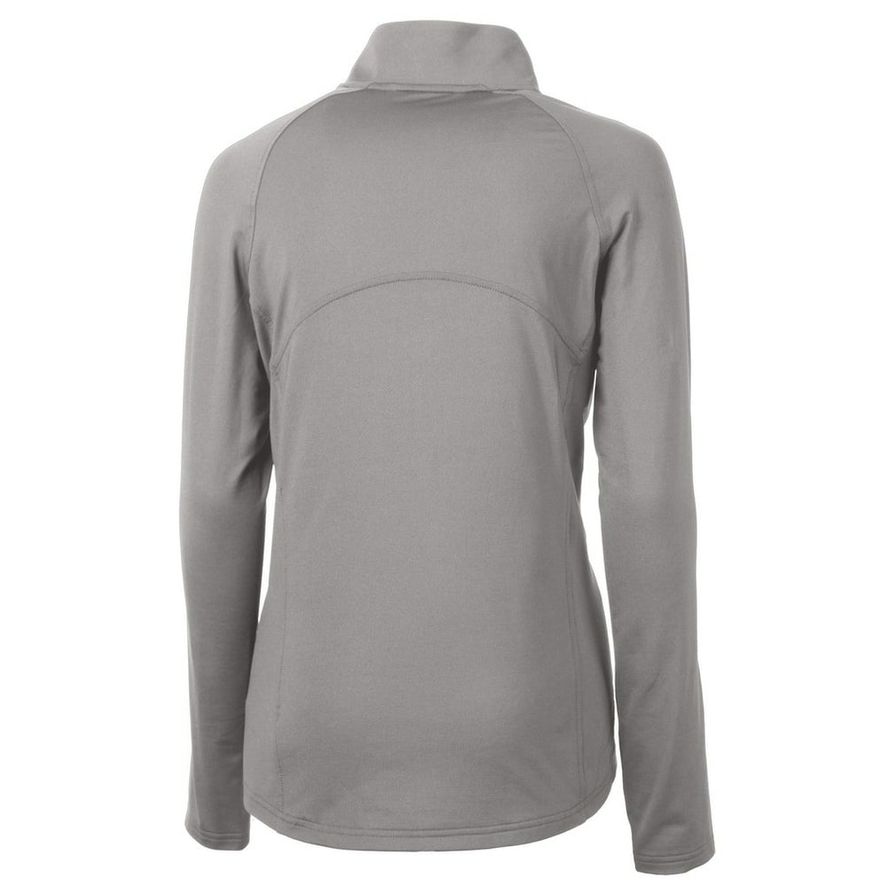 San Francisco 49ers Cutter & Buck Women's Adapt Eco Knit Stretch Recycled Half-Zip Pullover Top - Gray - NFL