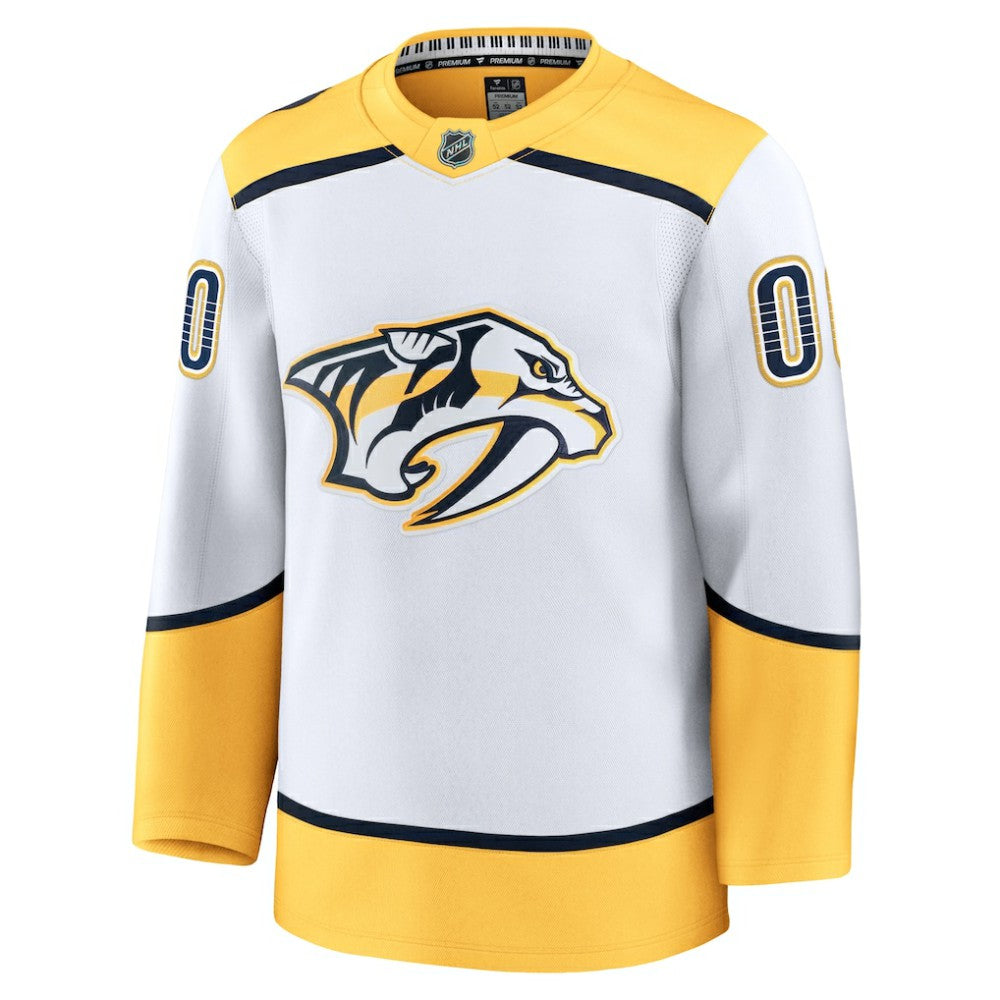 Nashville Predators Fanatics Away Premium Custom Jersey - White | Fanatics Lifestyle
