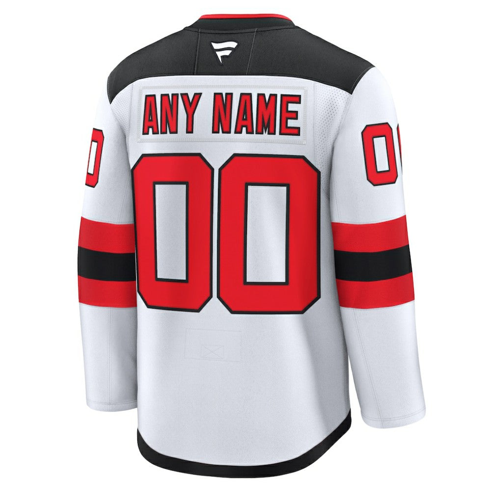 New Jersey Devils Fanatics Away Premium Custom Jersey - White | Fanatics near me