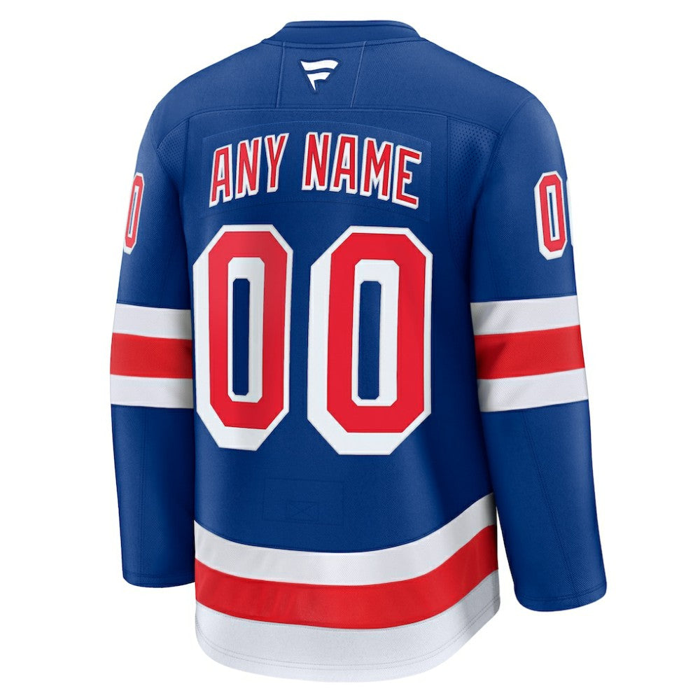 New York Rangers Fanatics Home Premium Custom Jersey - Royal | Fanatics discount