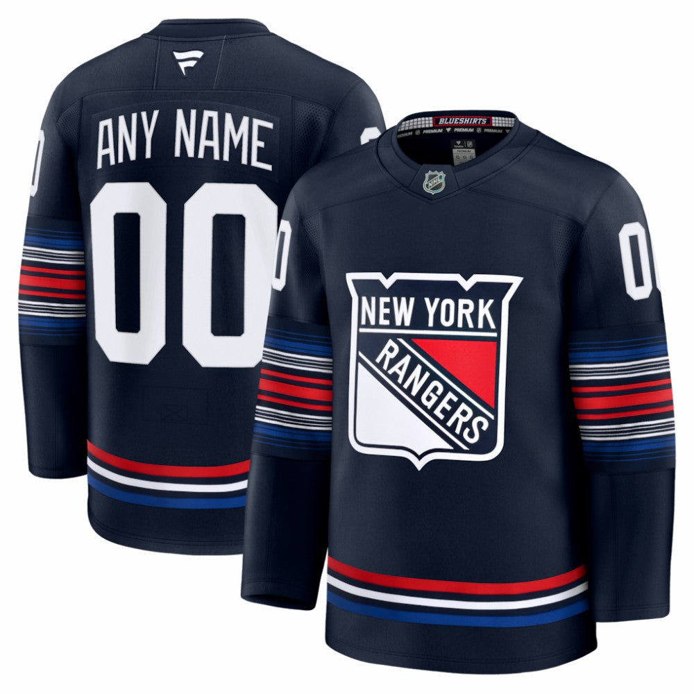 New York Rangers Fanatics Alternate Premium Custom Jersey - Navy | Fanatics online