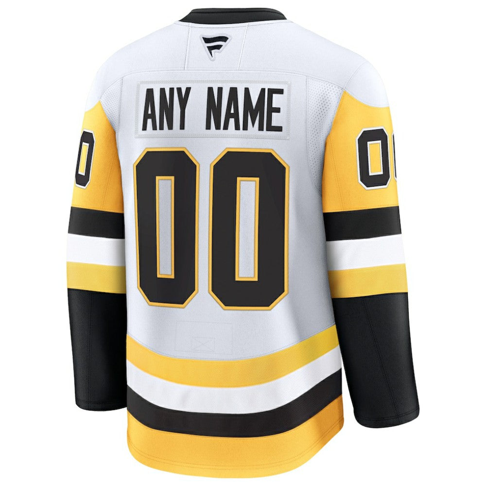 Pittsburgh Penguins Fanatics Away Premium Custom Jersey - White | Fanatics online