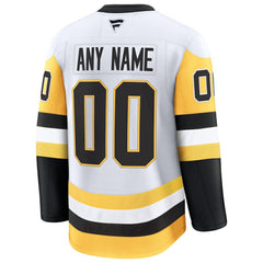 Pittsburgh Penguins Fanatics Away Premium Custom Jersey - White | Fanatics online