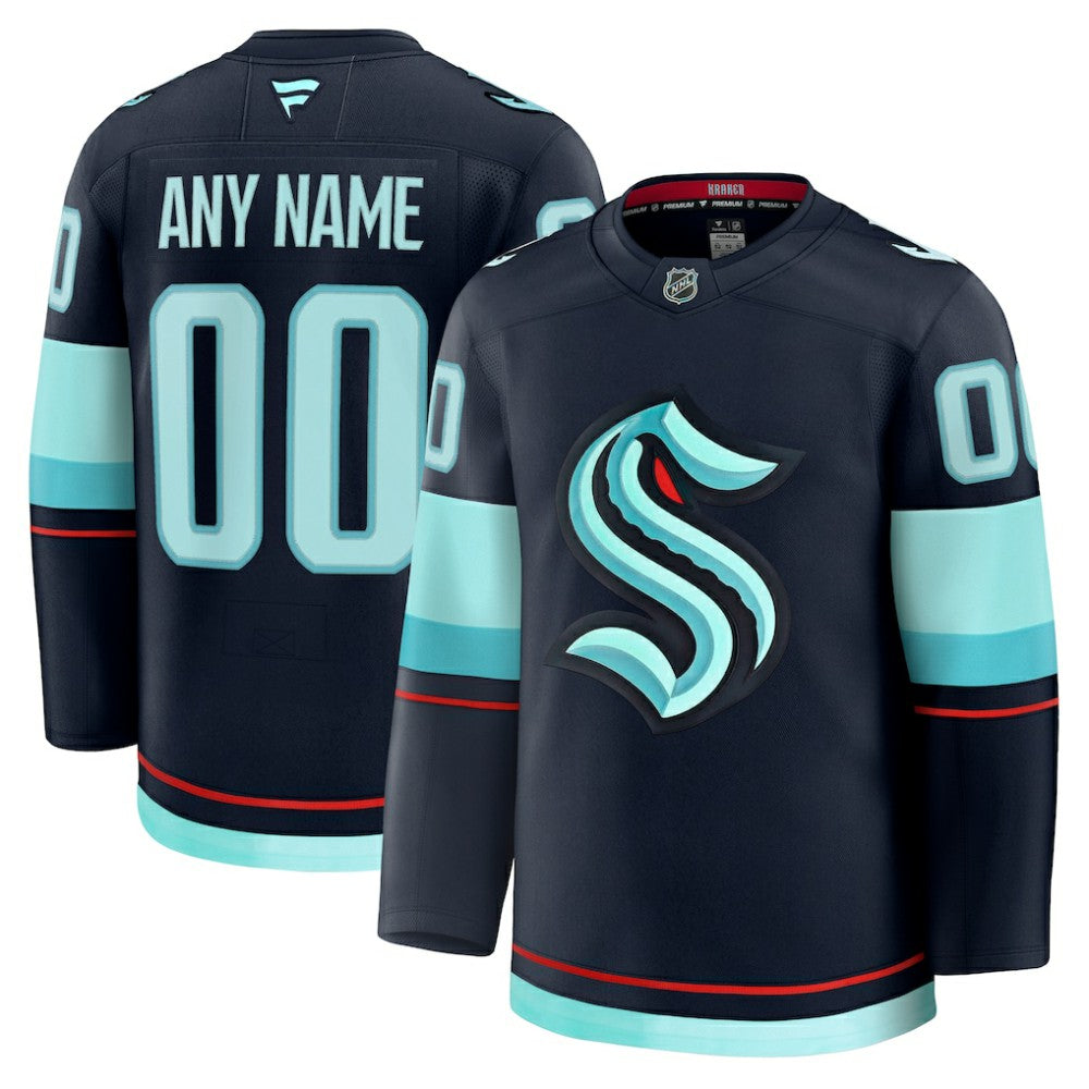 Seattle Kraken Fanatics Home Premium Custom Jersey - Deep Sea Blue | Fanatics online