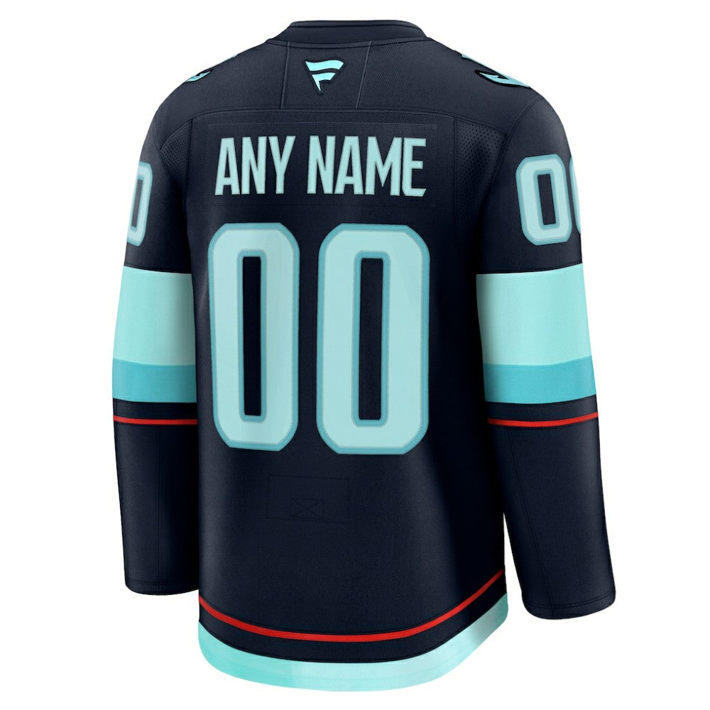 Seattle Kraken Fanatics Home Premium Custom Jersey - Deep Sea Blue | Fanatics online