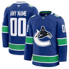 Vancouver Canucks Fanatics Home Premium Custom Jersey - Blue | Fanatics sale