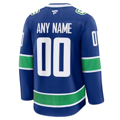 Vancouver Canucks Fanatics Home Premium Custom Jersey - Blue | Fanatics sale