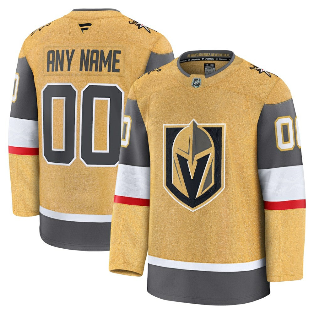 Vegas Golden Knights Fanatics Home Premium Custom Jersey - Gold | Fanatics sale