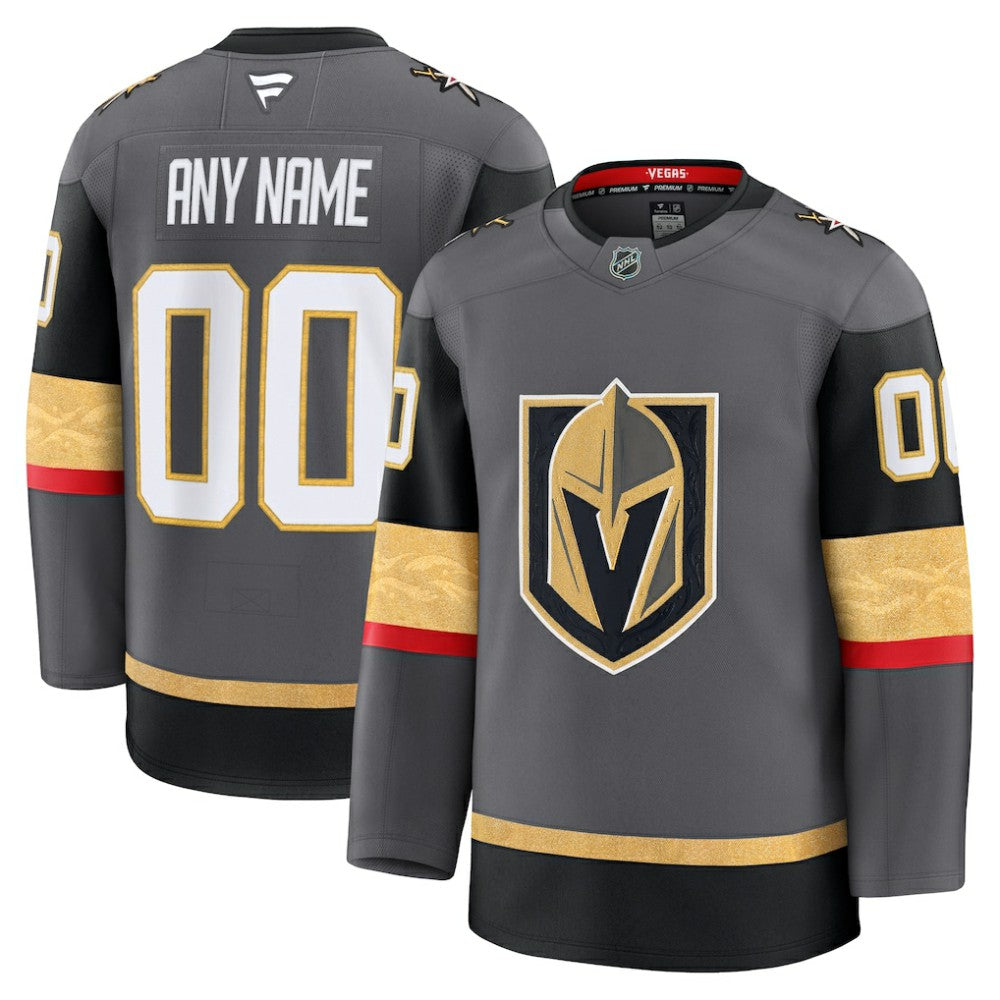 Vegas Golden Knights Fanatics Alternate Premium Custom Jersey - Gray | Fanatics Lifestyle