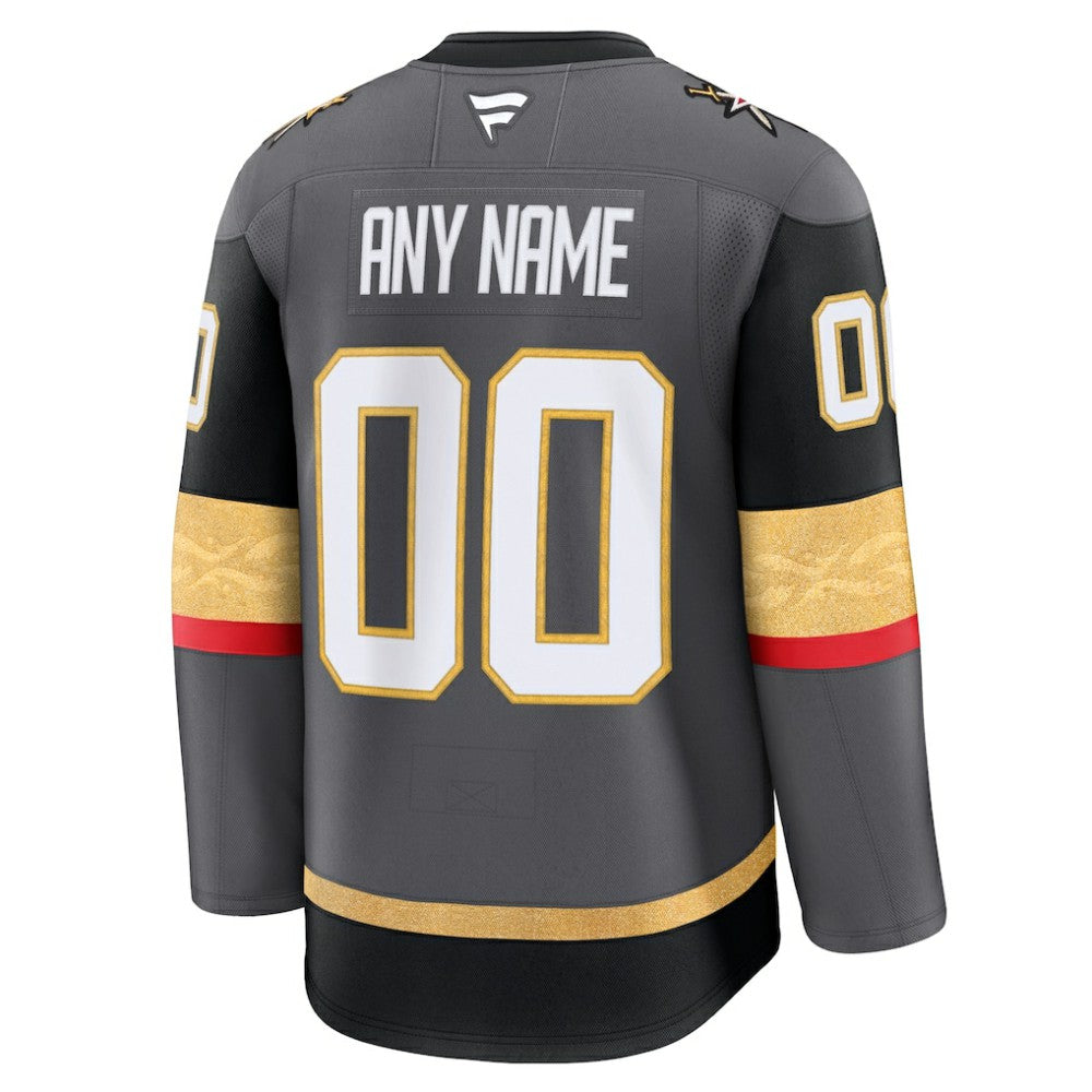 Vegas Golden Knights Fanatics Alternate Premium Custom Jersey - Gray | Fanatics Lifestyle