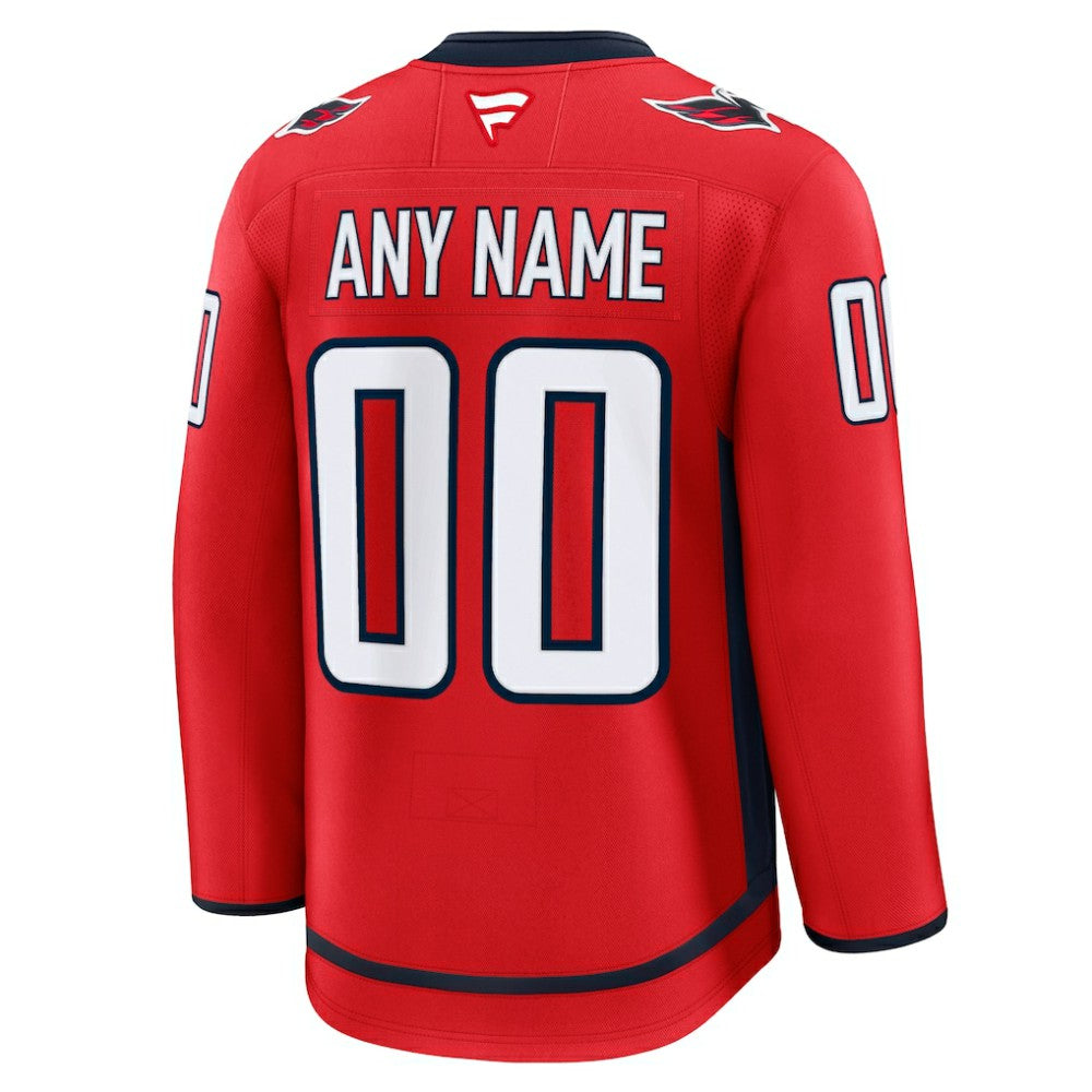 Washington Capitals Fanatics Home Premium Custom Jersey - Red | Fanatics Clearance