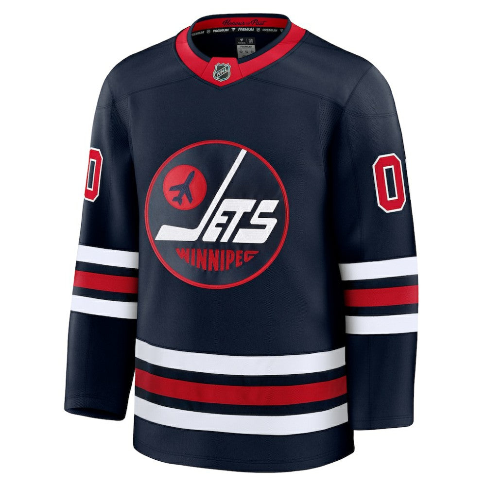 Winnipeg Jets Fanatics Alternate Premium Custom Jersey - Navy | Fanatics on sale