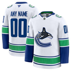 Vancouver Canucks Fanatics Away Premium Custom Jersey - White | Fanatics near me