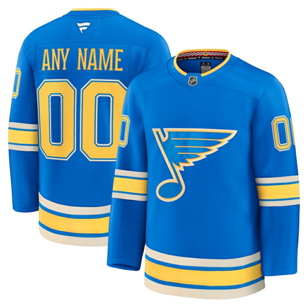 St. Louis Blues Fanatics Alternate Premium Custom Jersey - Blue | Fanatics near me