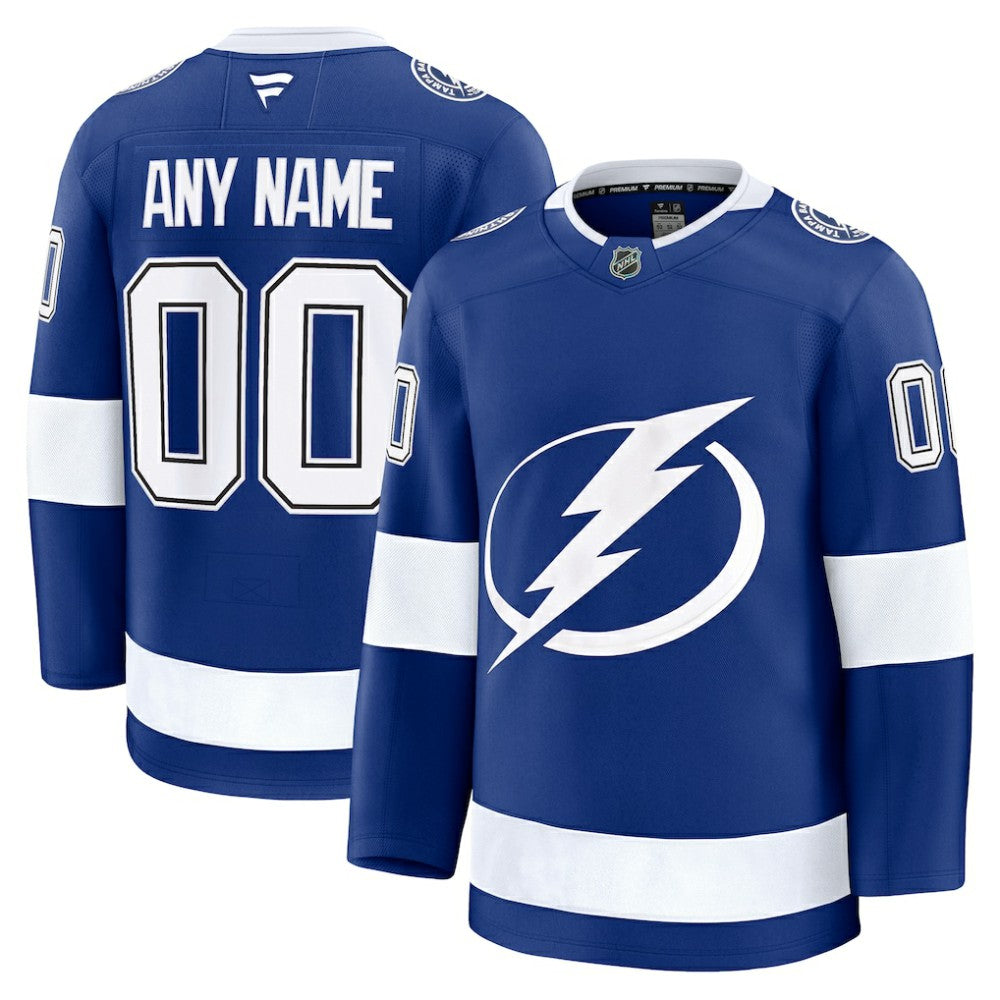 Tampa Bay Lightning Fanatics Home Premium Custom Jersey - Blue | Fanatics Clearance
