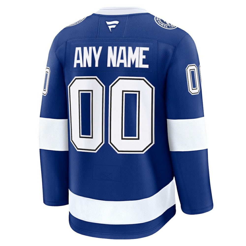 Tampa Bay Lightning Fanatics Home Premium Custom Jersey - Blue | Fanatics Clearance